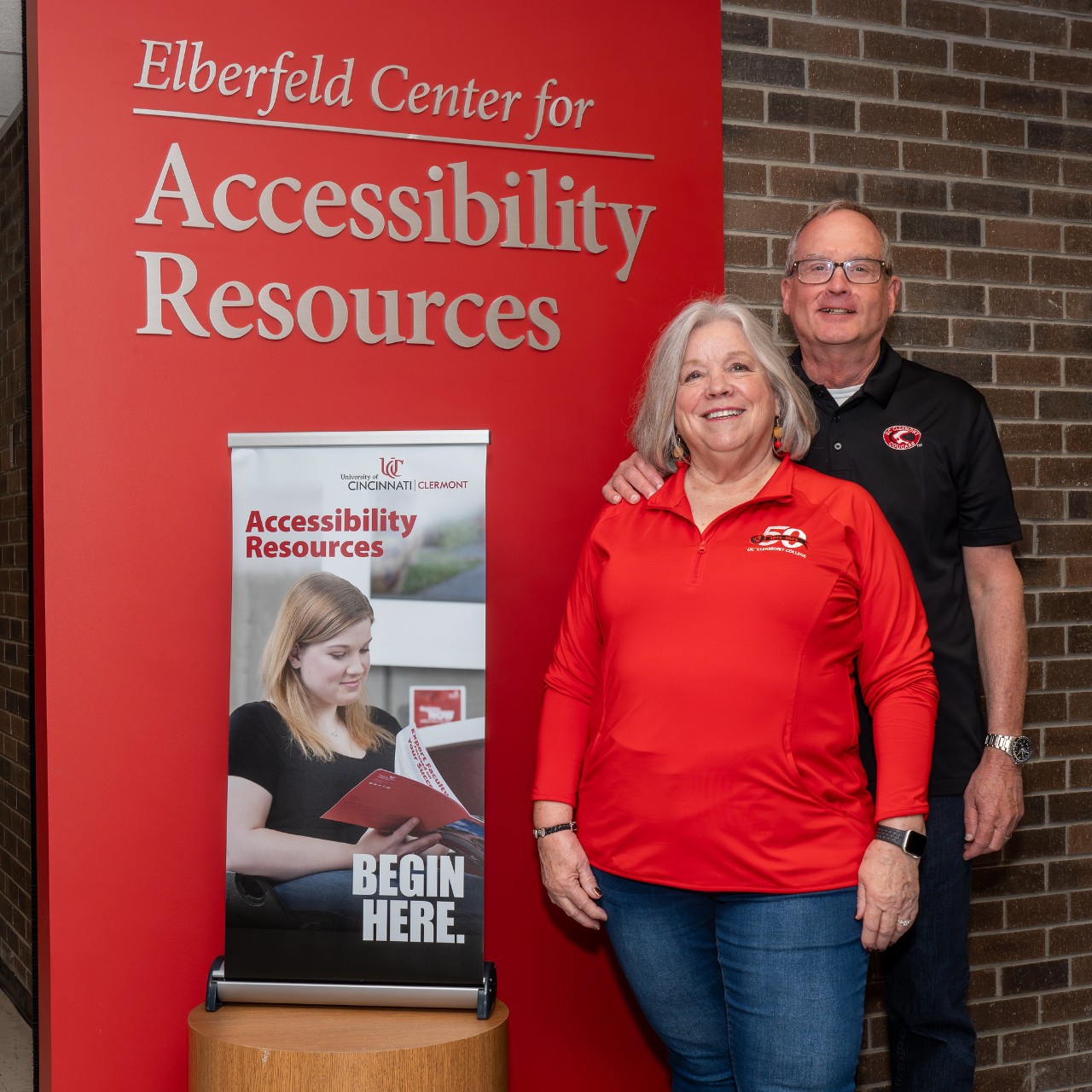 Dave and Amy Elberfeld at the Elberfeld Center for Accessibility Resources